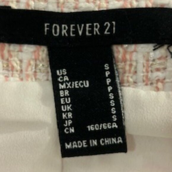 Forever 21 Light Pink Tweed Skirt – Brand New, Size S - Picture 3 of 3